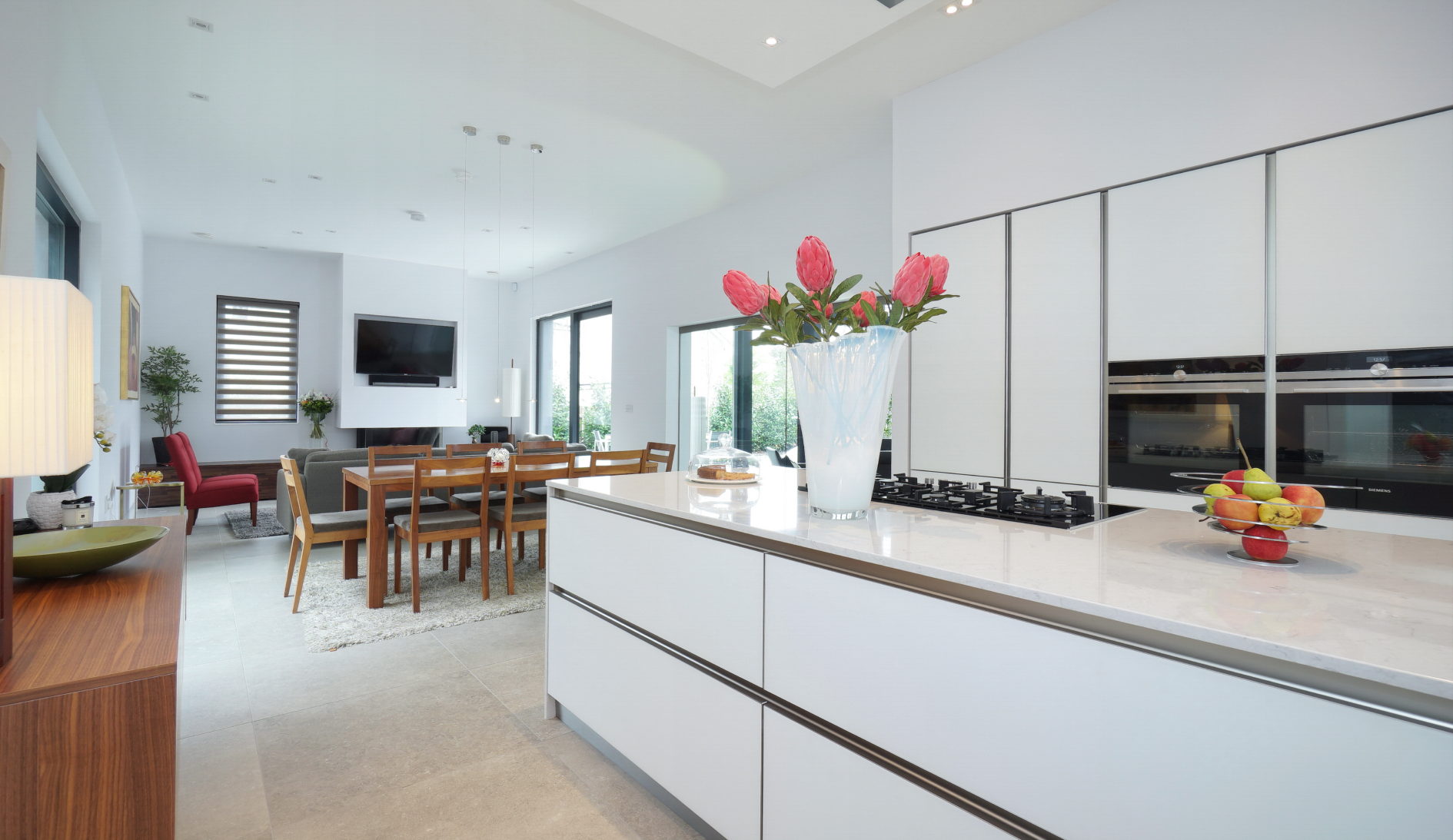 Contemporary Kitchen Northern Ireland Glass Kitchen Stormer